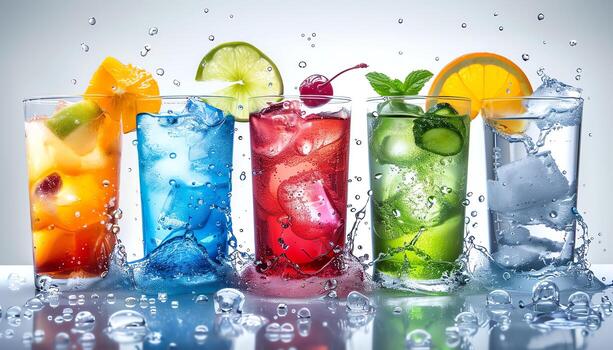 ai generated pictures of delicious and beautiful drinks photo